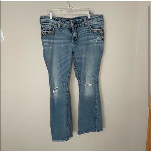 Distressed Silver Jeans